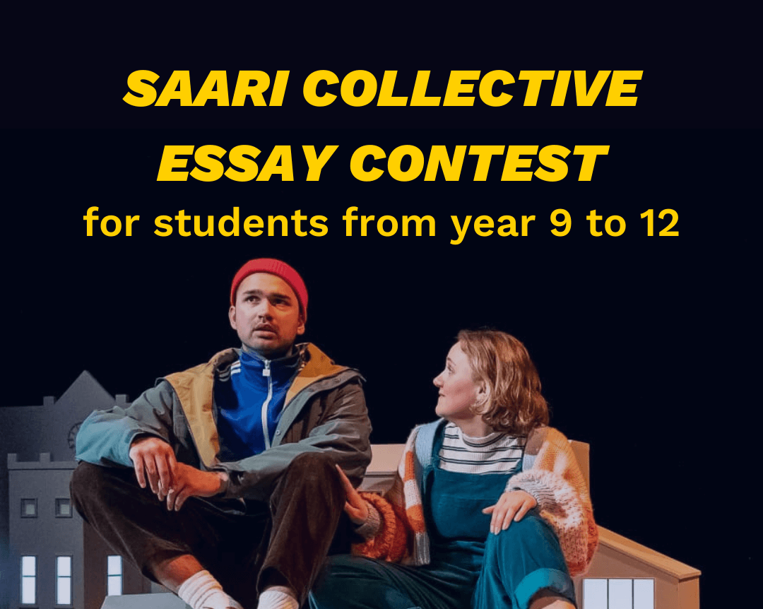 Featured image. Text: SAARI Collective Essay Contest for students from year 9 to 12.